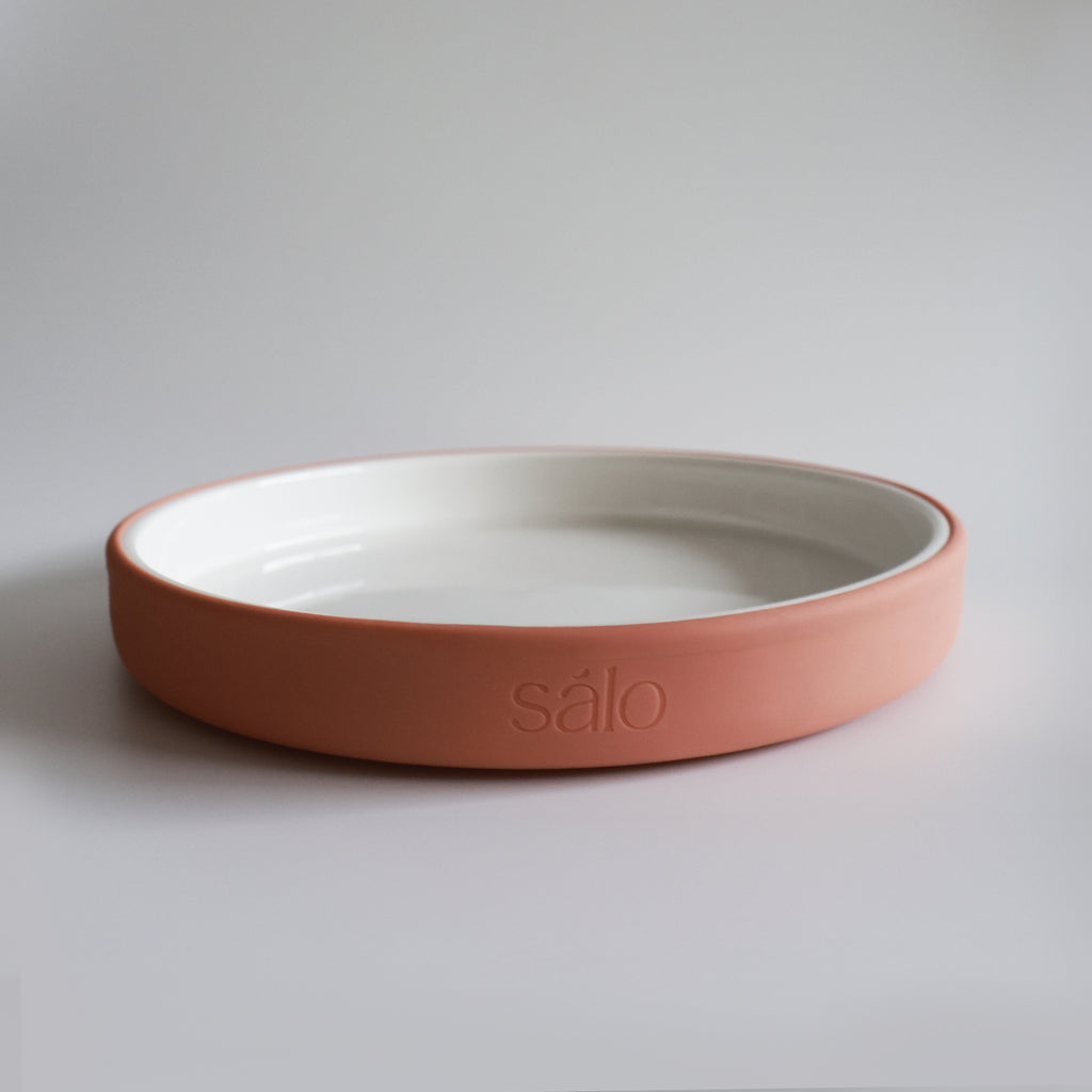 Ceramic Plate with Silicone Suction Sleeve