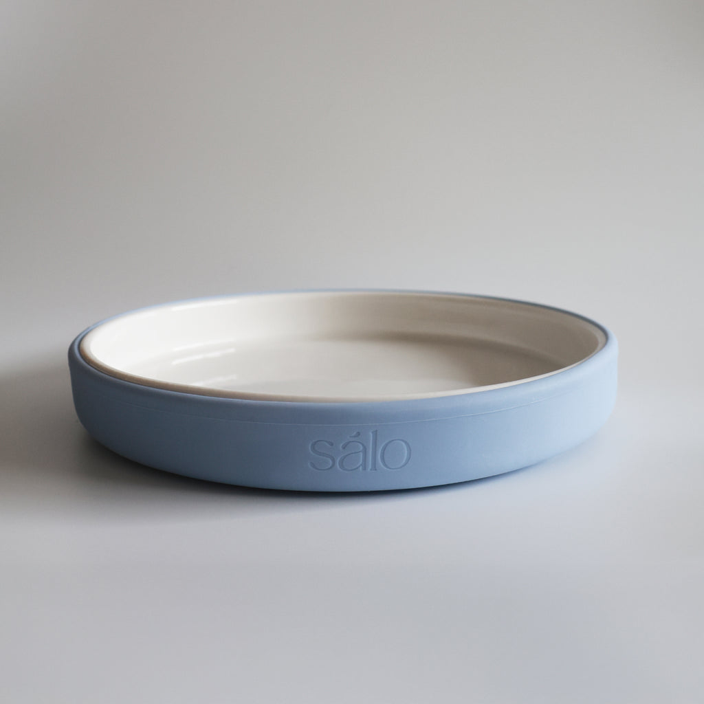 Ceramic Plate with Silicone Suction Sleeve