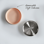 Stainless Steel Plate with Silicone Suction Sleeve
